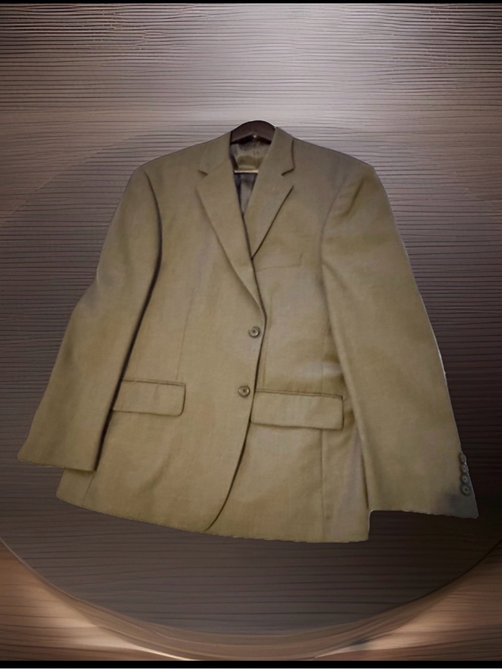 Nautica 44R Brown Taupe Blazer Sport Coat Classic 2 Button Jacket